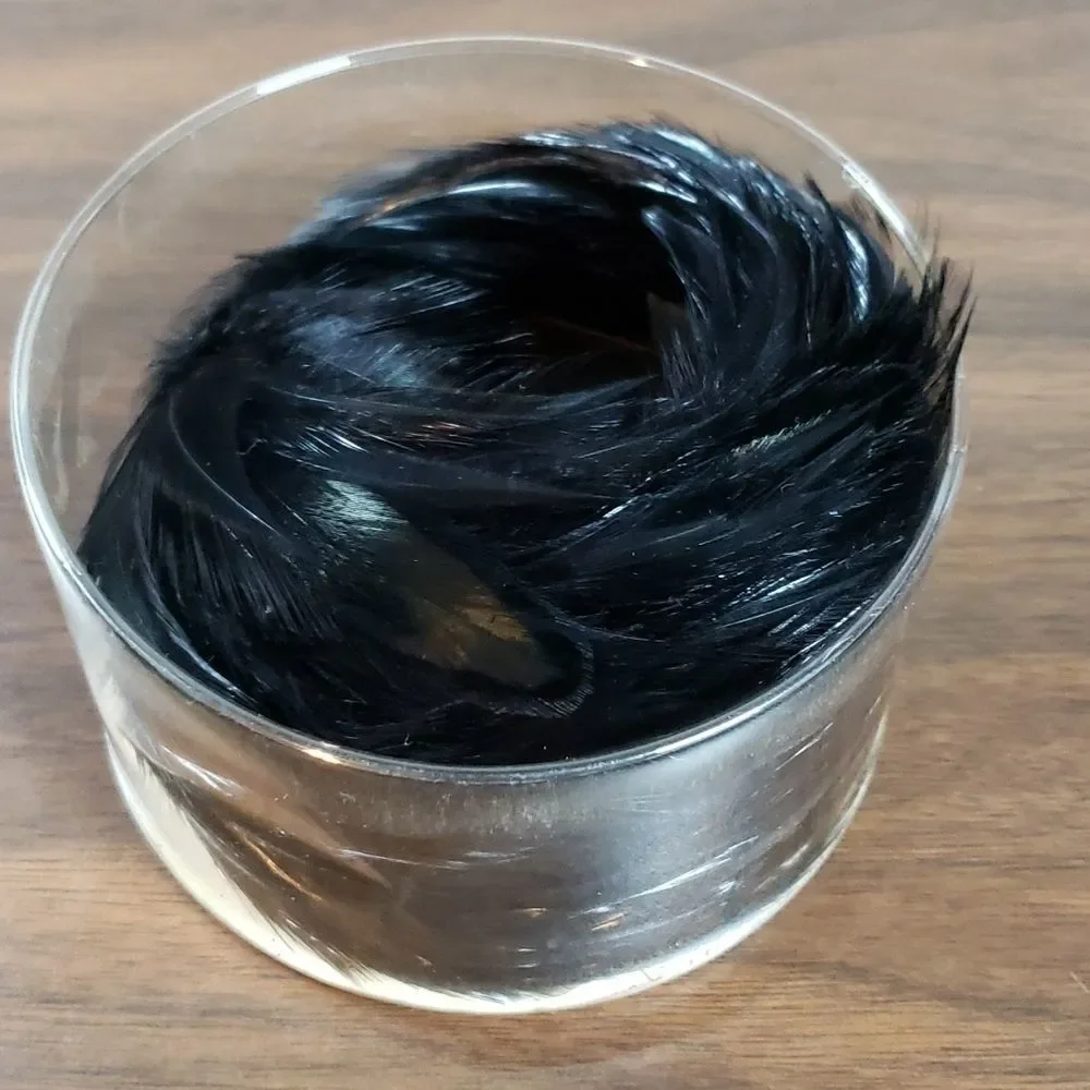 Vintage Raven Feather Head Hair Band / Head Piece - Picture 6 of 9